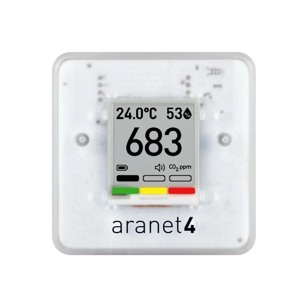 ARANET4 intelligent CO2 temperature humidity sensor for the home