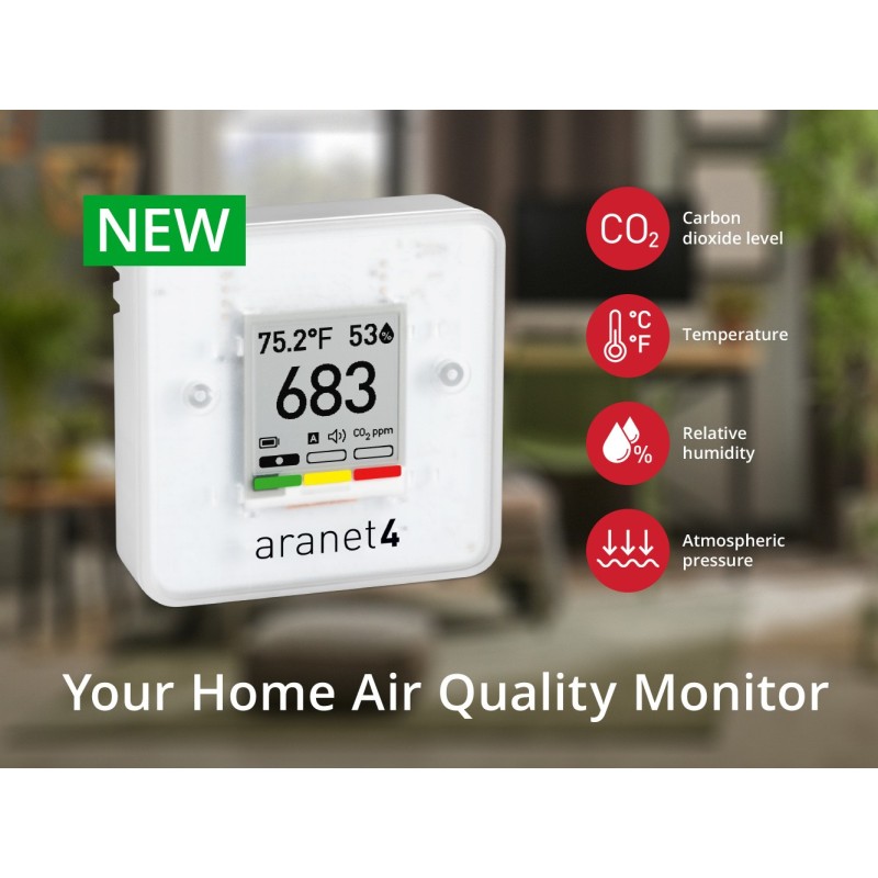 Aranet4 CO2-Sensor/Anzeige für das Haus