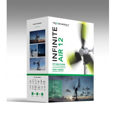 Eolienne portable Infinite Air 18V TexEnergy disponible en Suisse
