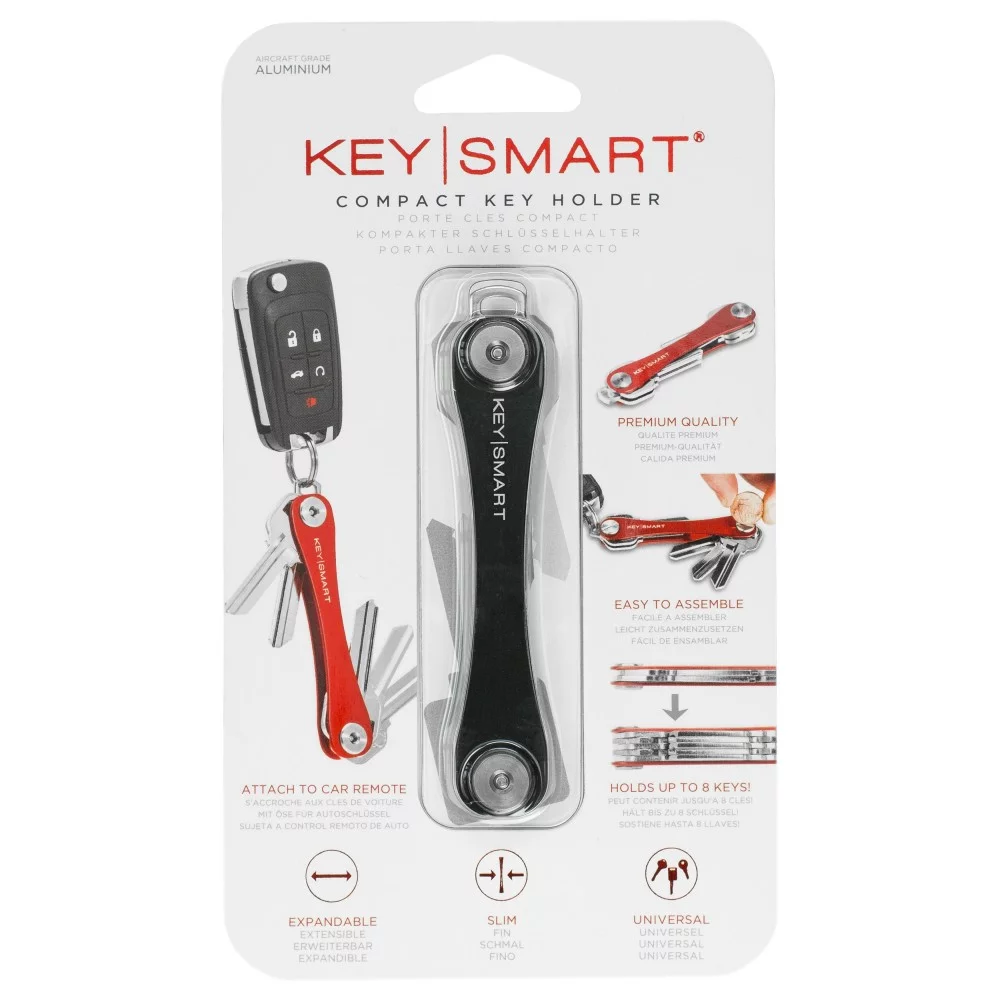KeySmart Porte-clés Air Compact Noir