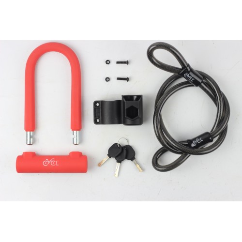 Bike lock with cable REDLOCK by CYCL