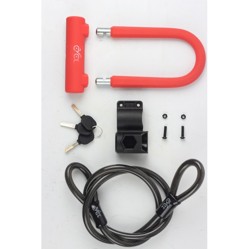 Bike lock with cable REDLOCK by CYCL