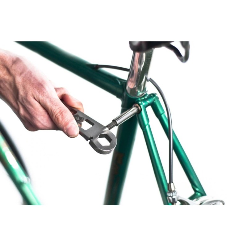 Ledersatteltasche und Fahrradwerkzeugset The Nutter