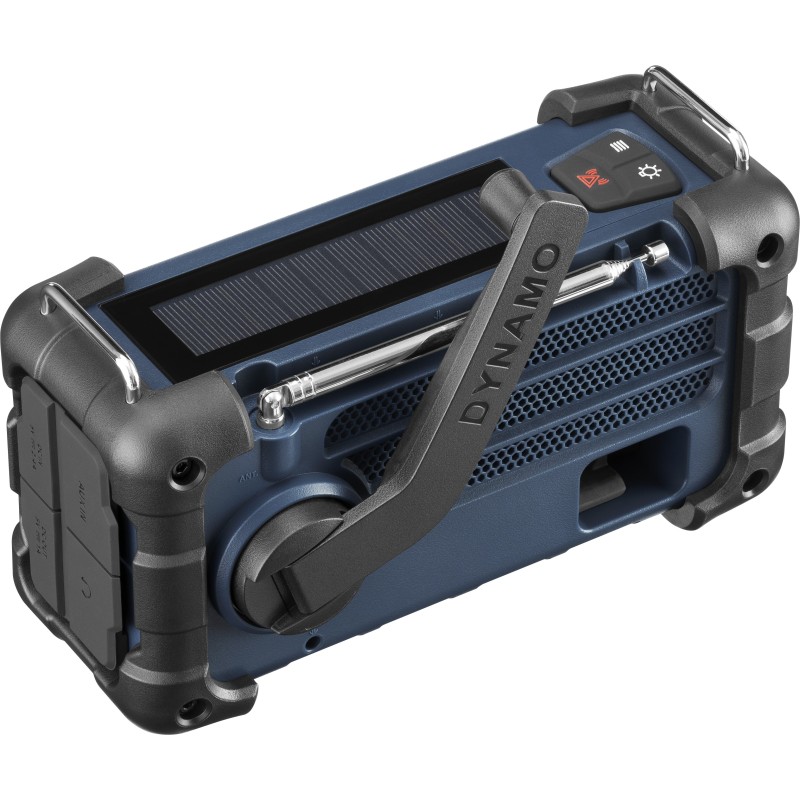 Radio DAB+ portable avec manivelle et charge solaire pour l'urgence
