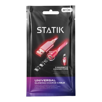 Statik Light-Up Cable Charge universel 1m