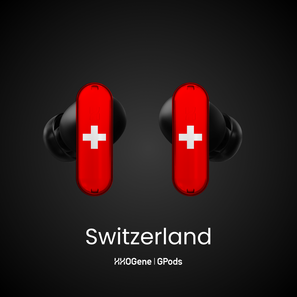 Swiss flag shelves for Gpods