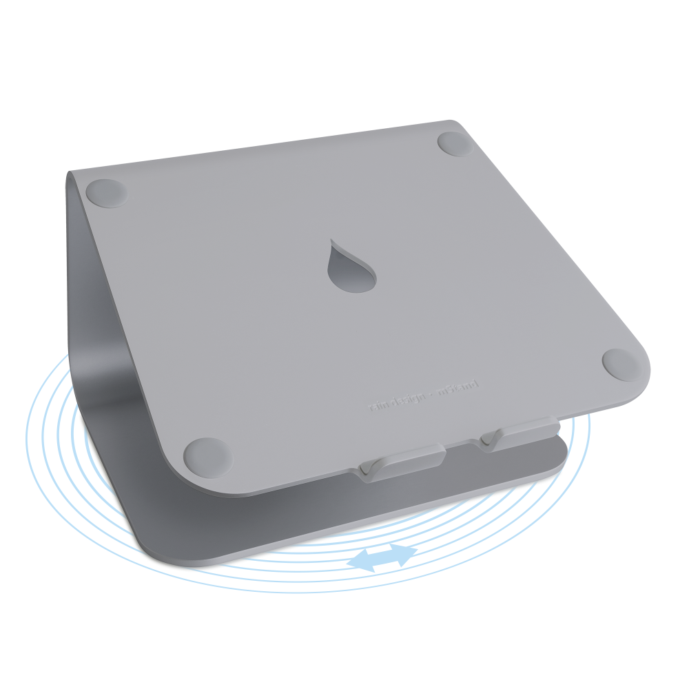 Laptop and MacBook swivel stand mstand360 raindesign in switzerland