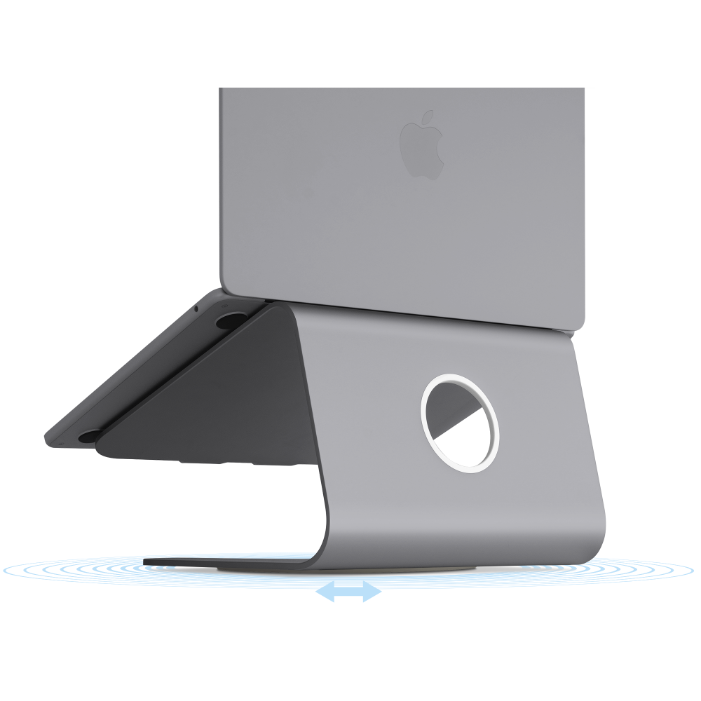 Laptop and MacBook swivel stand mstand360 raindesign in switzerland