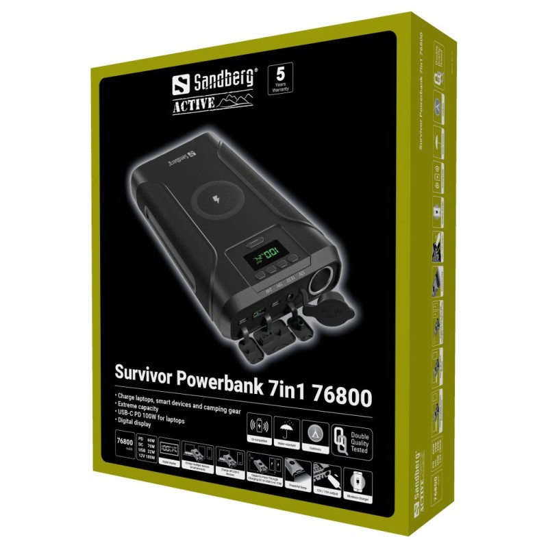 Battery Sandberg Survivor 7in1 76800 mAh