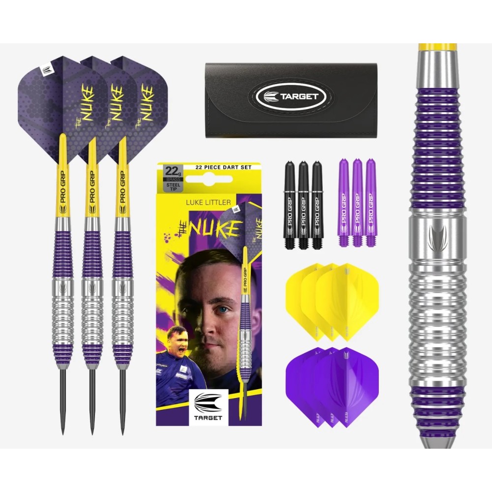 Target Luke Littler “The Nuke” Brass Darts – Ref. 170001