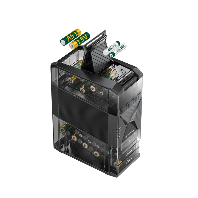 Chargeur de piles Ostation 2 : recharge AA et AAA rechargeables