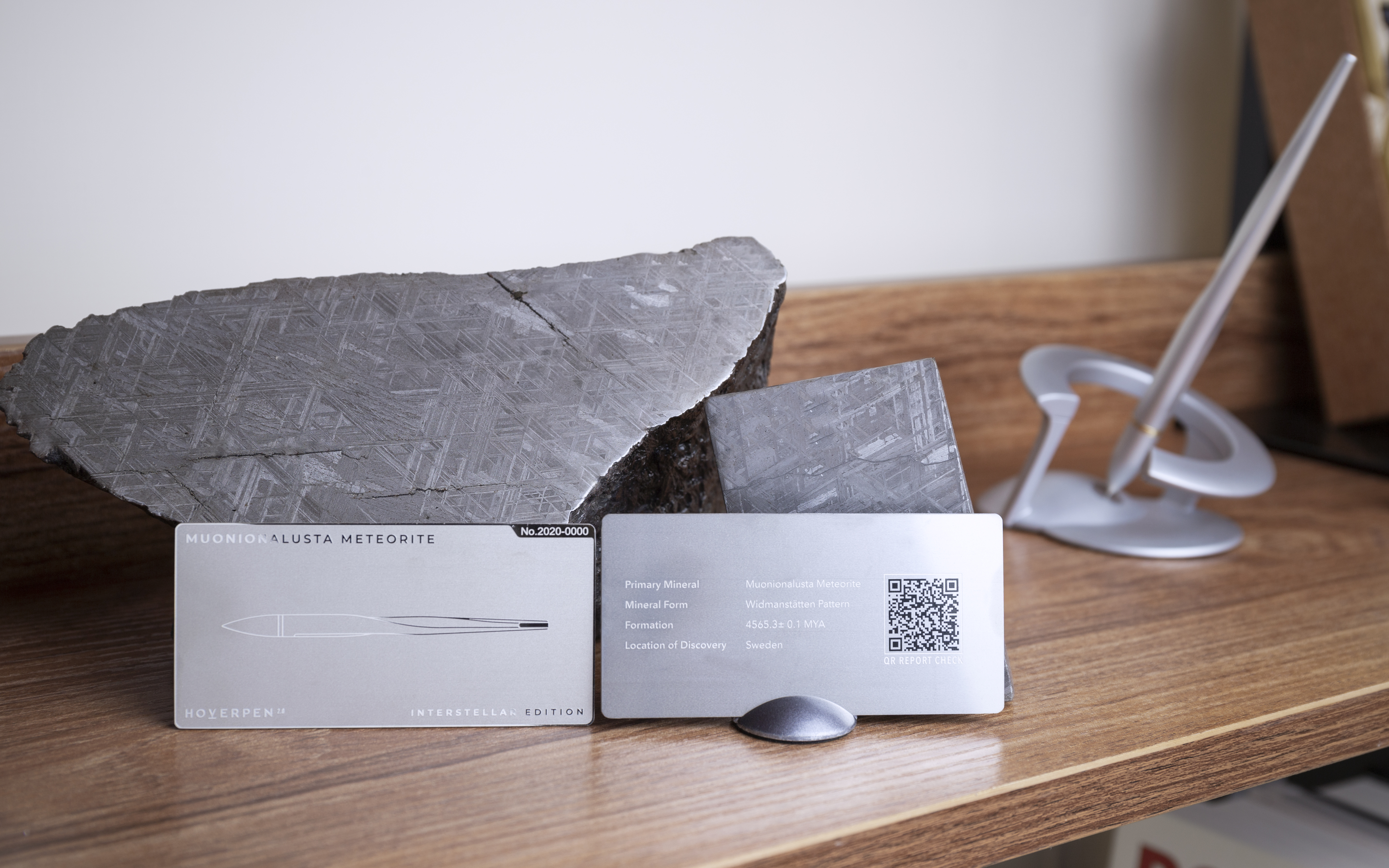 certificat stylo hoverpen interstellar meteorite munionalusta