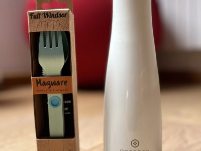 Our Foodtech product combination. LIZ thermos and MAGWARE cutlery